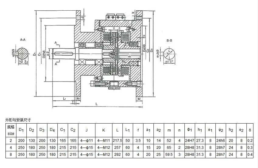 DLZ6系列电磁离合制动器(图2)